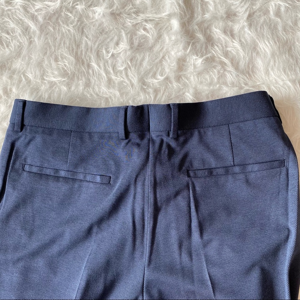 Zara NWT blue slim leg trouser cuffs 32 - Picture 9 of 16